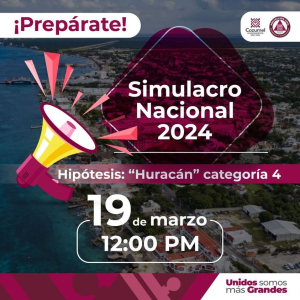 Cozumel participará en Simulacro Nacional el 19 de marzo