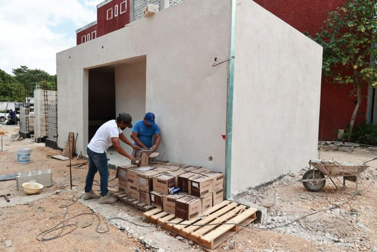 Gobierno de Atenea Gómez avanza en la construcción del nuevo parque infantil Zazil-Há en Isla Mujeres