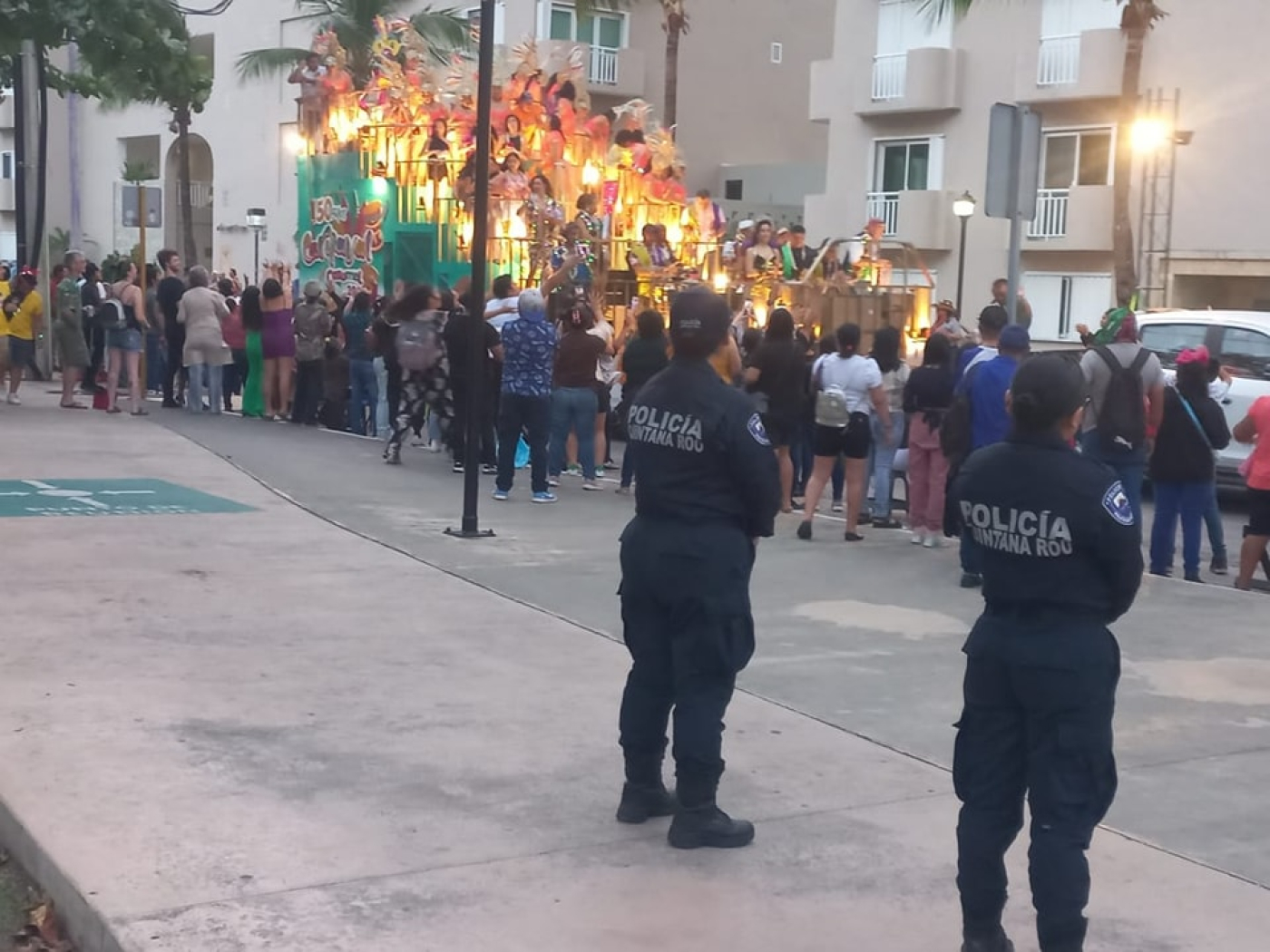 Policía municipal reporta saldo blanco durante el Carnaval de Cozumel 2024