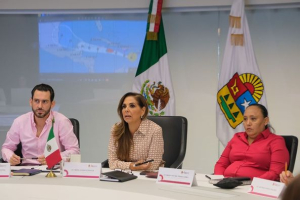 Mara Lezama encabeza acciones ante la llegada del Huracán “Beryl”