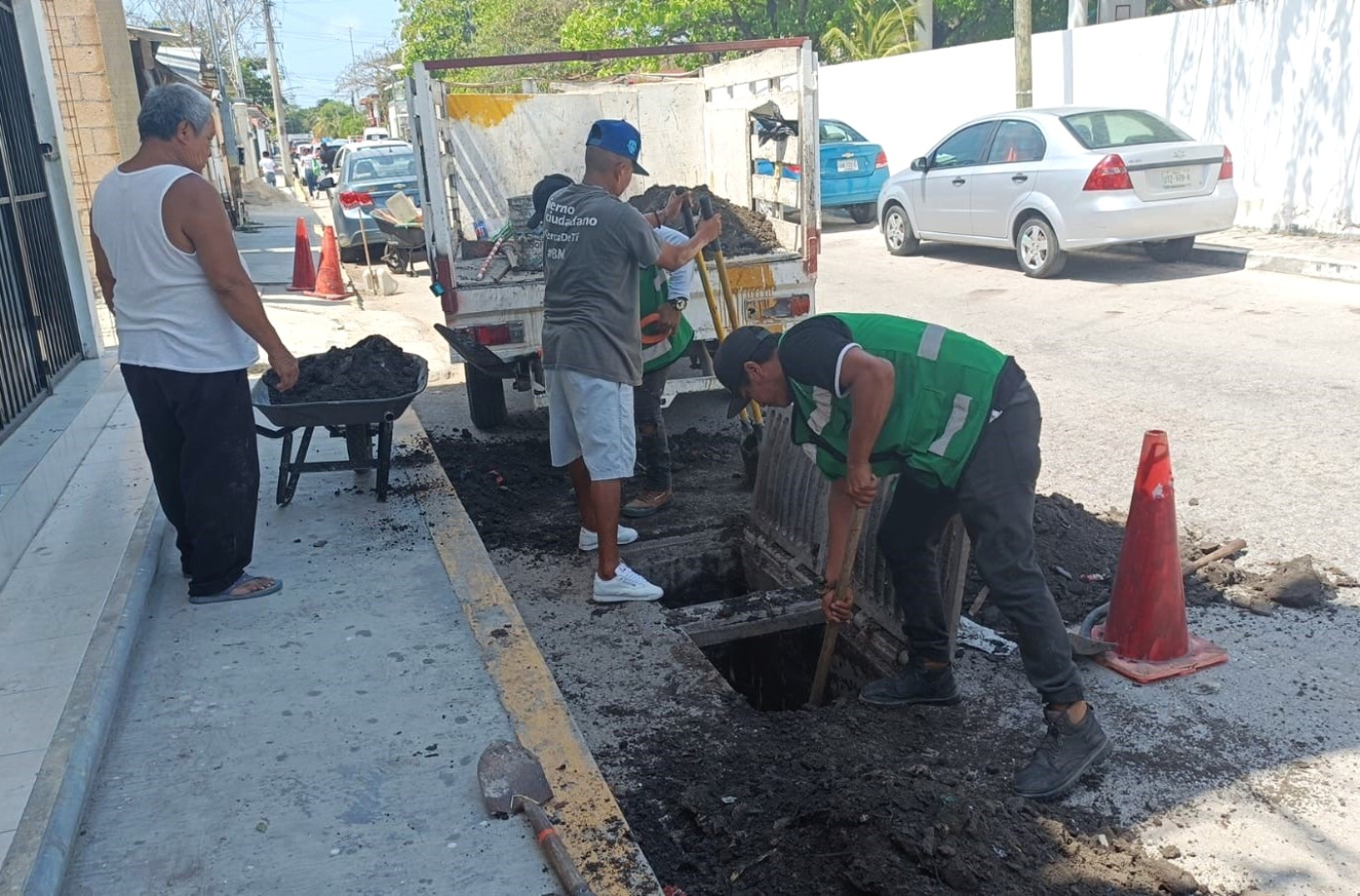 Emprenden acciones para hacer frente a la temporada de lluvias en Puerto Morelos