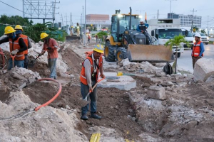 Avance del 60% en el cableado subterráneo del bulevar Colosio: Mara Lezama