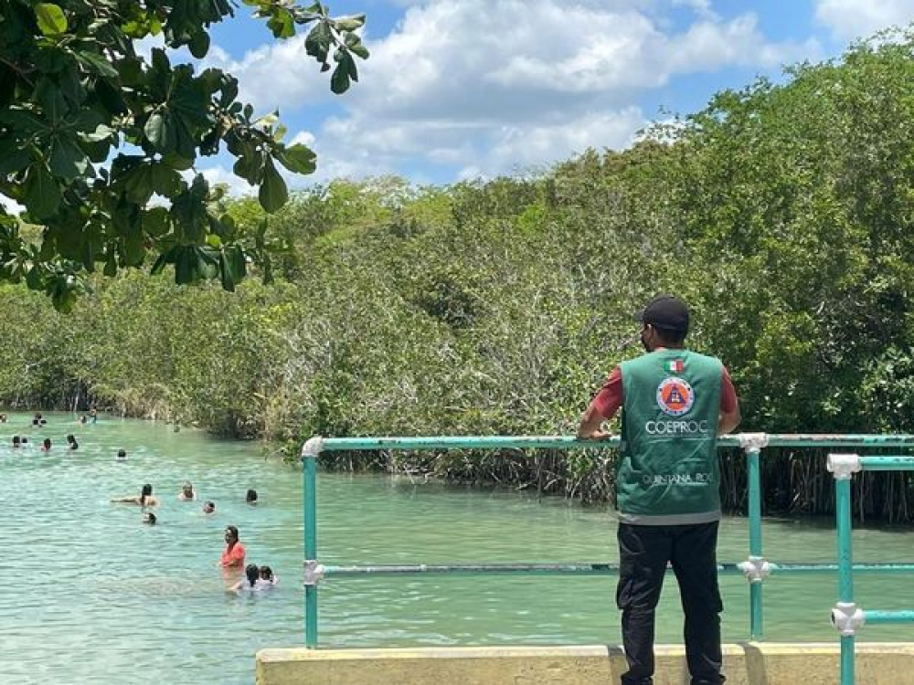 Protección civil no baja la guardia en los operativos para seguridad de turistas en los sitios de mayor afluencia