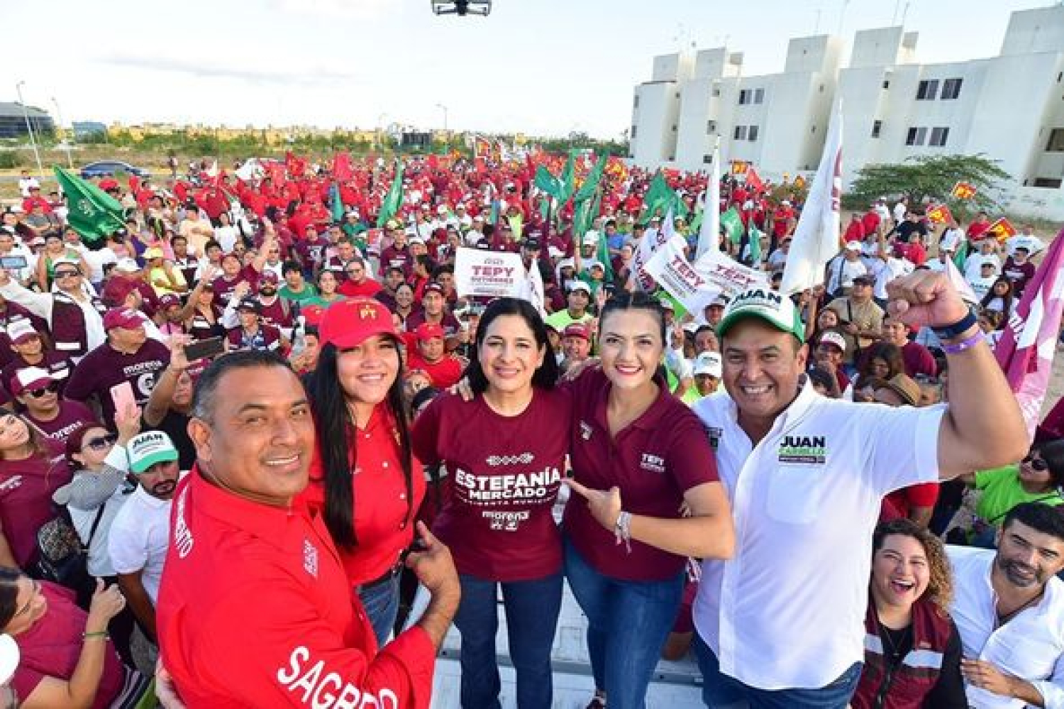 Respaldo masivo en Solidaridad: Juan Carrillo y la 4T van por la victoria