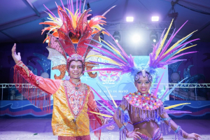 Se presentan Oswaldo y Paula Victoria Reyes Infantiles del Carnaval Cozumel 2022