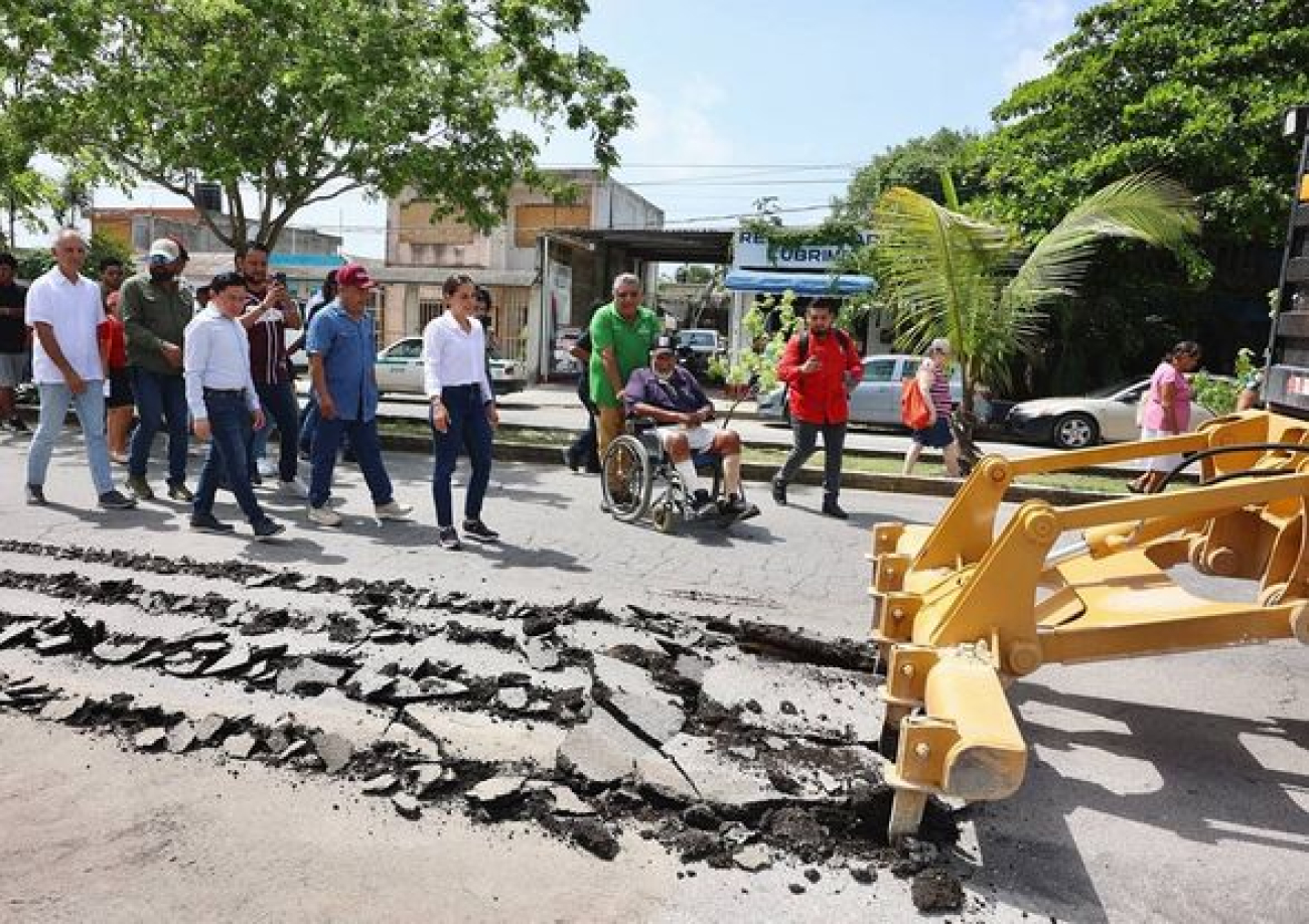 Inicia Ana Paty Peralta rehabilitación de la avenida Miguel Hidalgo