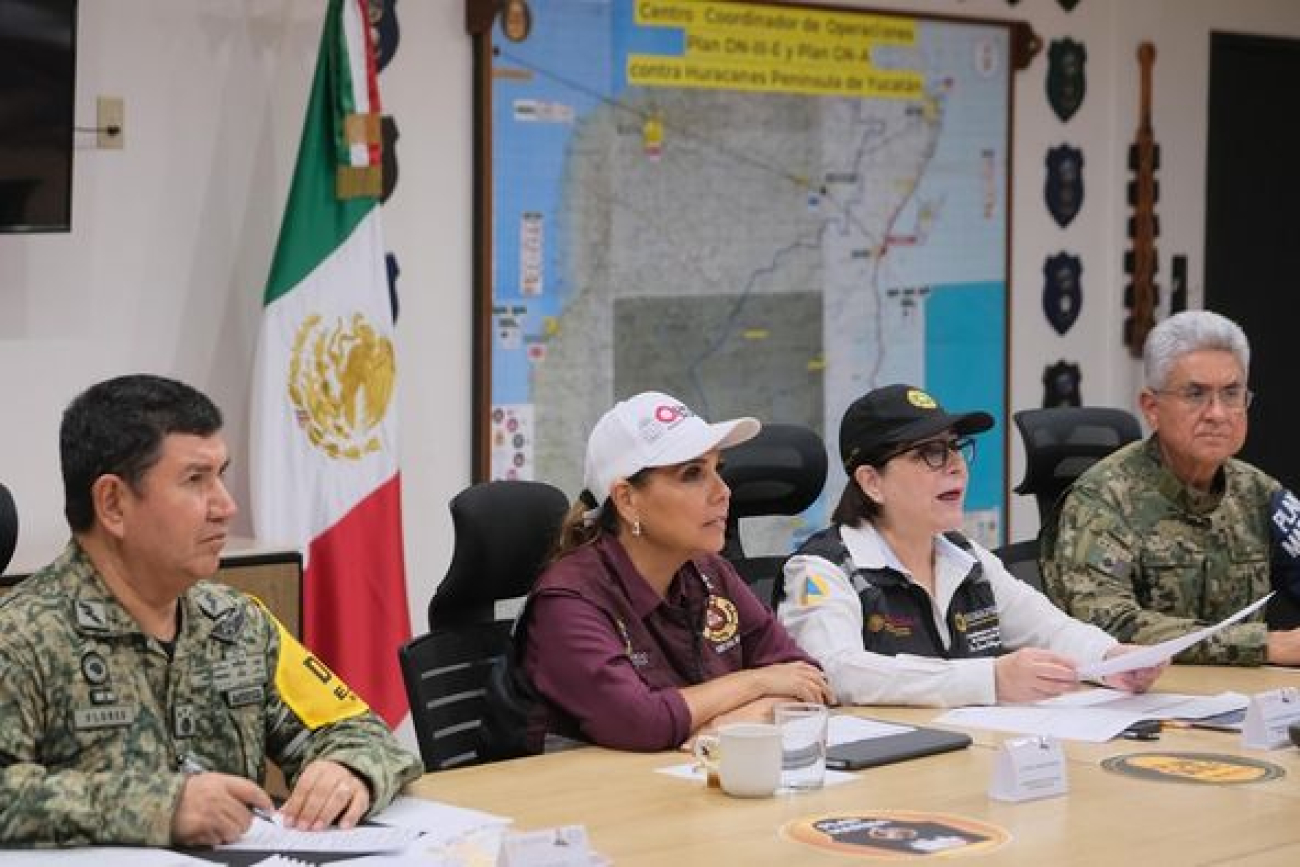 Cierra Mara Lezama operatividad de Centros de Mando tras concluir la etapa de atención al huracán “Beryl”