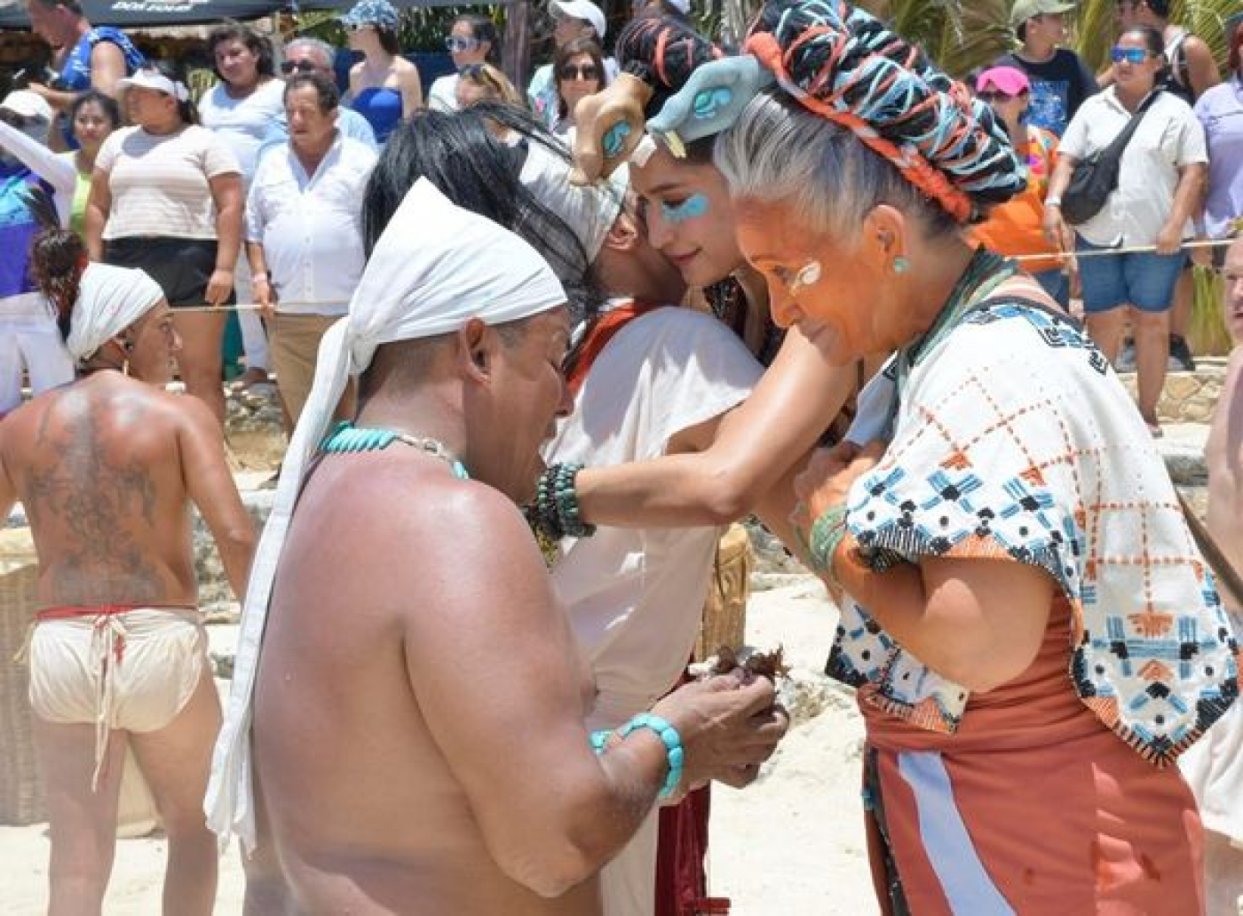 Chankanaab recibe a la Travesía Sagrada Maya