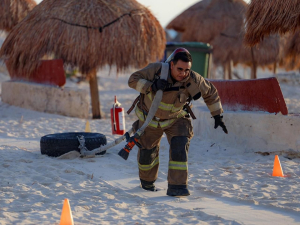 Participarán bomberos de Cancún en convención internacional de la Asociación Mexicana de Jefes de Bomberos