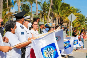 Dan banderazo de inicio al operativo Verano Seguro 2022 en Isla Mujeres