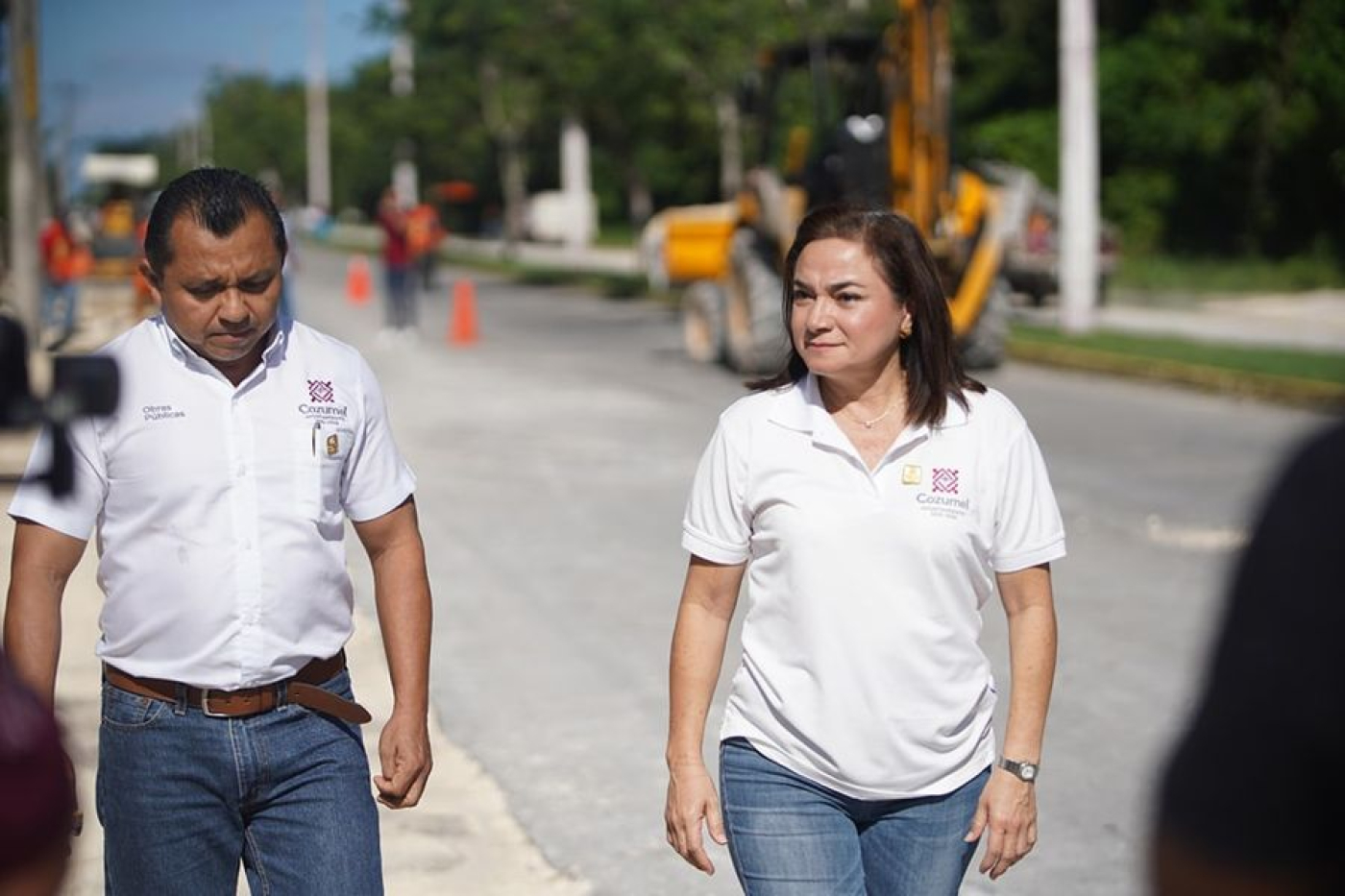 Juanita Alonso impulsa el desarrollo de Cozumel con obra de ciclovía