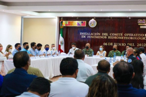 Instalan Comité Operativo Especializado en Fenómenos Hidrometeorológicos en Isla Mujeres