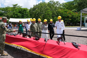 Con destrucción de armas, con SEDENA, avanzamos en la Construcción de Paz: Mara Lezama