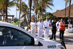 Blanca Merari pone en marcha el operativo vacacional de verano, temporada 2024, en Puerto Morelos