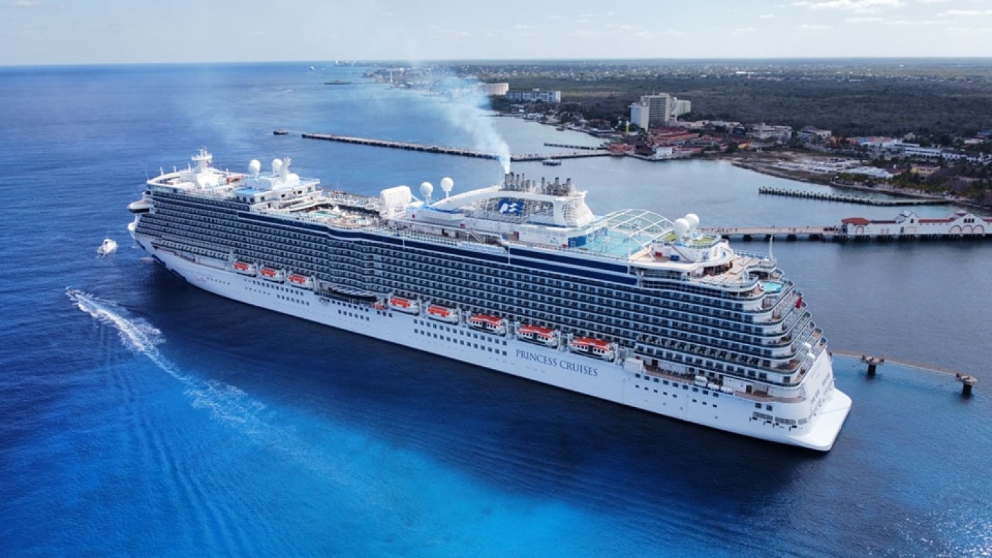 Arriba a Cozumel el Enchanted Princess crucero de lujo de la Princess Cruises