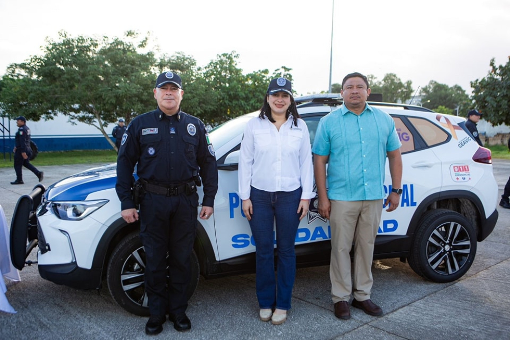 Mayor fortalecimiento de la policía para construir la paz en Solidaridad: Estefanía Mercado