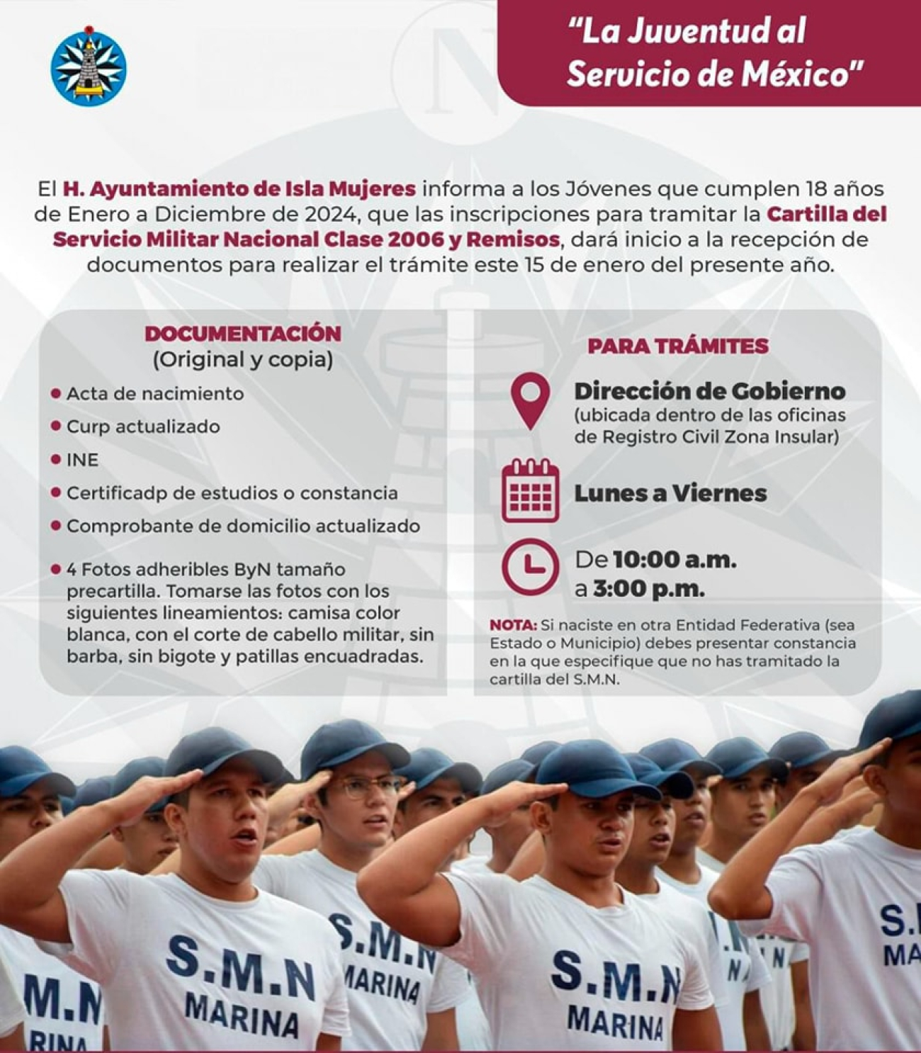 Abiertas las inscripciones para tramitar cartilla del Servicio Militar Nacional