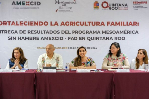 Mara Lezama refrenda compromiso con el Programa “Mesoamérica sin Hambre AMEXCID-FAO”