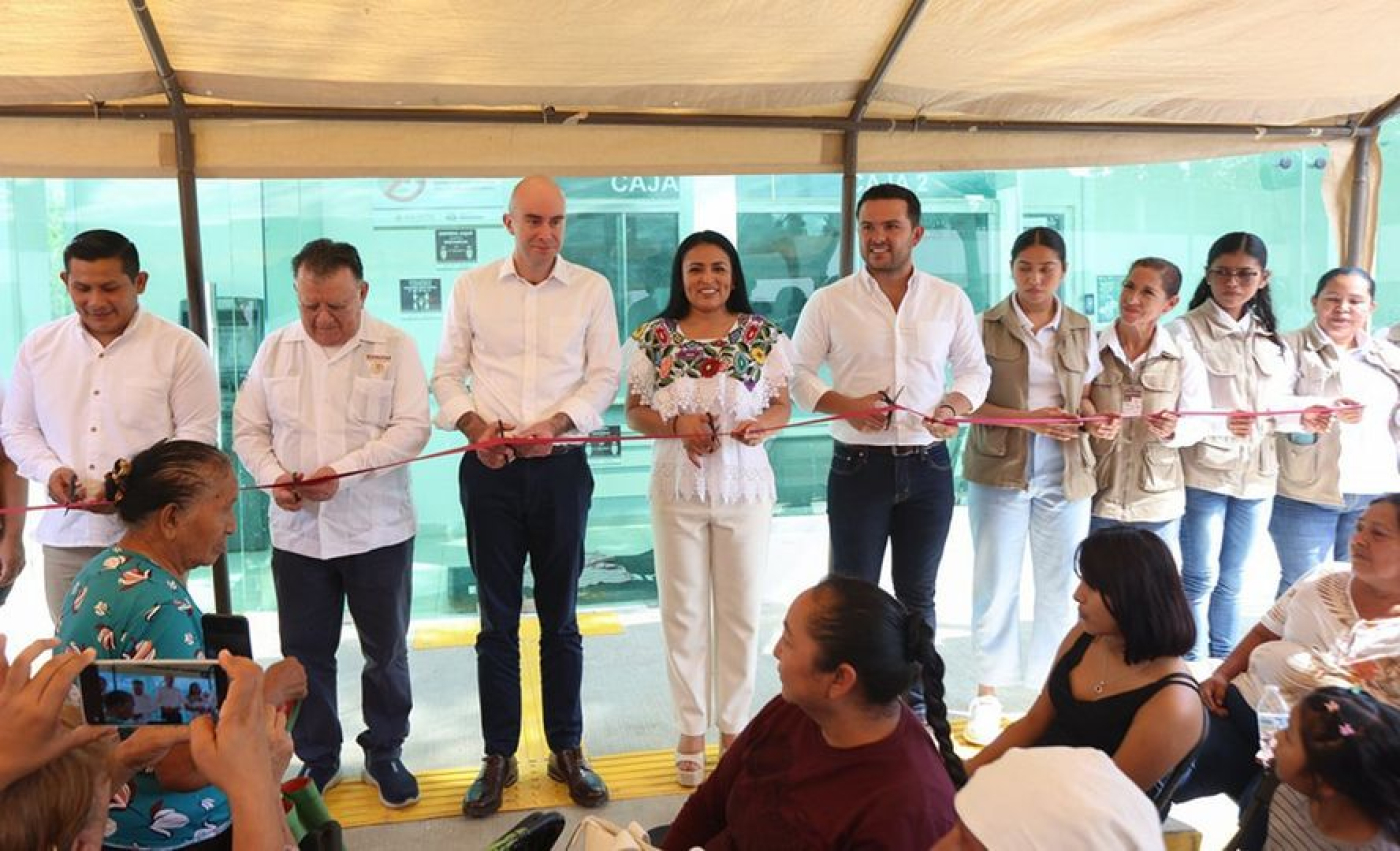 Inauguran sucursal del Banco del Bienestar en Leona Vicario