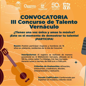 Convoca la FPMC  al tercer concurso de canto “Talento Vernáculo”