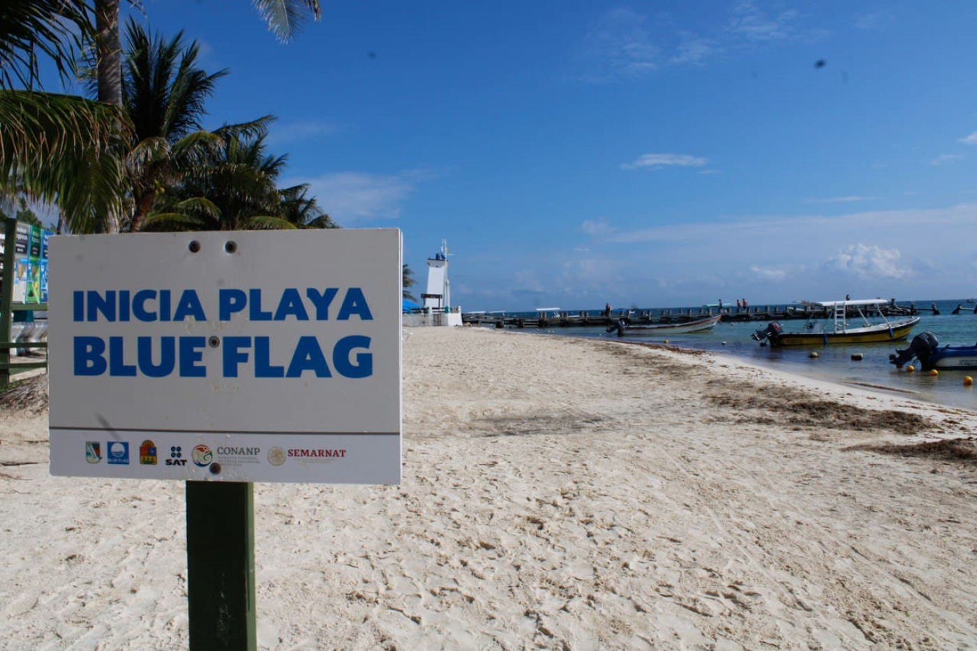 Va Puerto Morelos por segunda playa “Blue Flag”