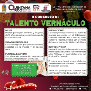 La Fundación de Parques y Museos realizará el segundo concurso de canto &quot;Talento Vernáculo&quot;
