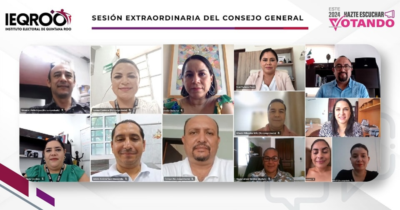 IEQROO aprobó cancelaciones de registros de candidaturas de “Fuerza y Corazón por Quintana Roo&quot;