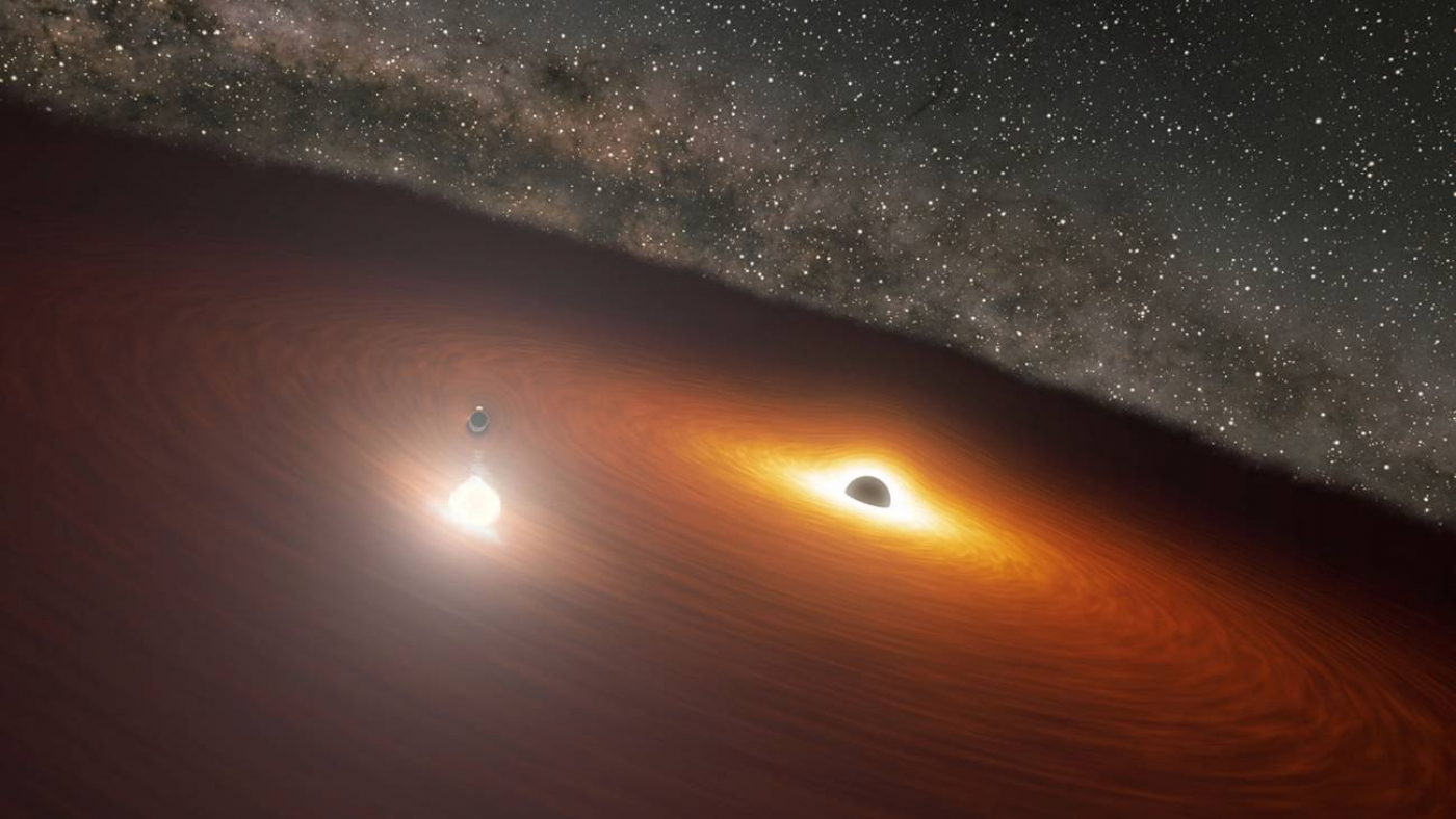Indicios de un agujero negro supermasivo doble en una lejana galaxia