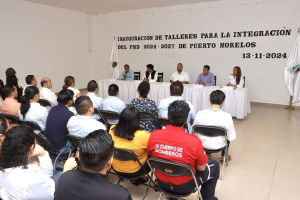 Imparten taller de diagnósticos sectoriales para integrar el PMD 2024-2027 de Puerto Morelos