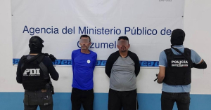 Detienen a dos sujetos, posibles responsables de tres homicidios en Cozumel