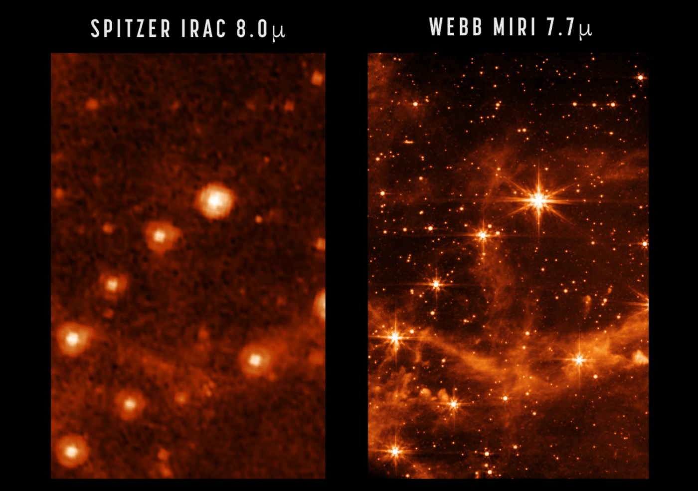 Salto de gigante en la visión infrarroja del universo gracias al Webb