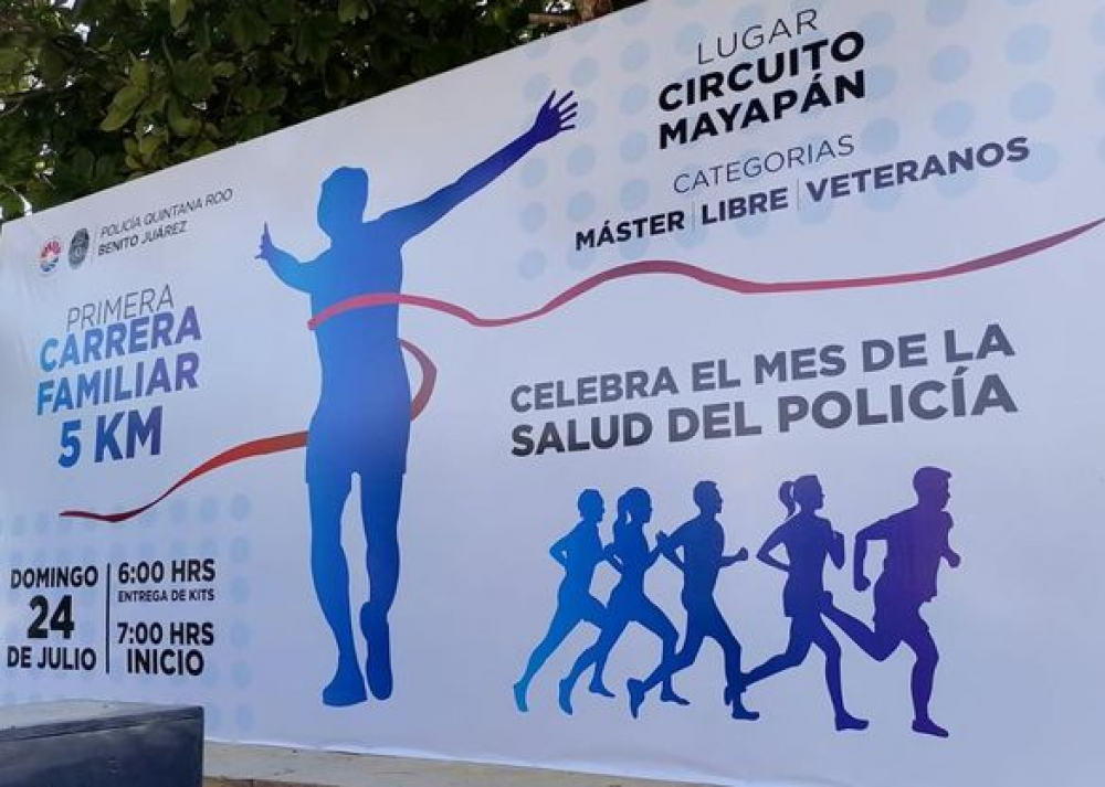 Seguridad Pública de Benito Juárez realiza carrera familiar 5K