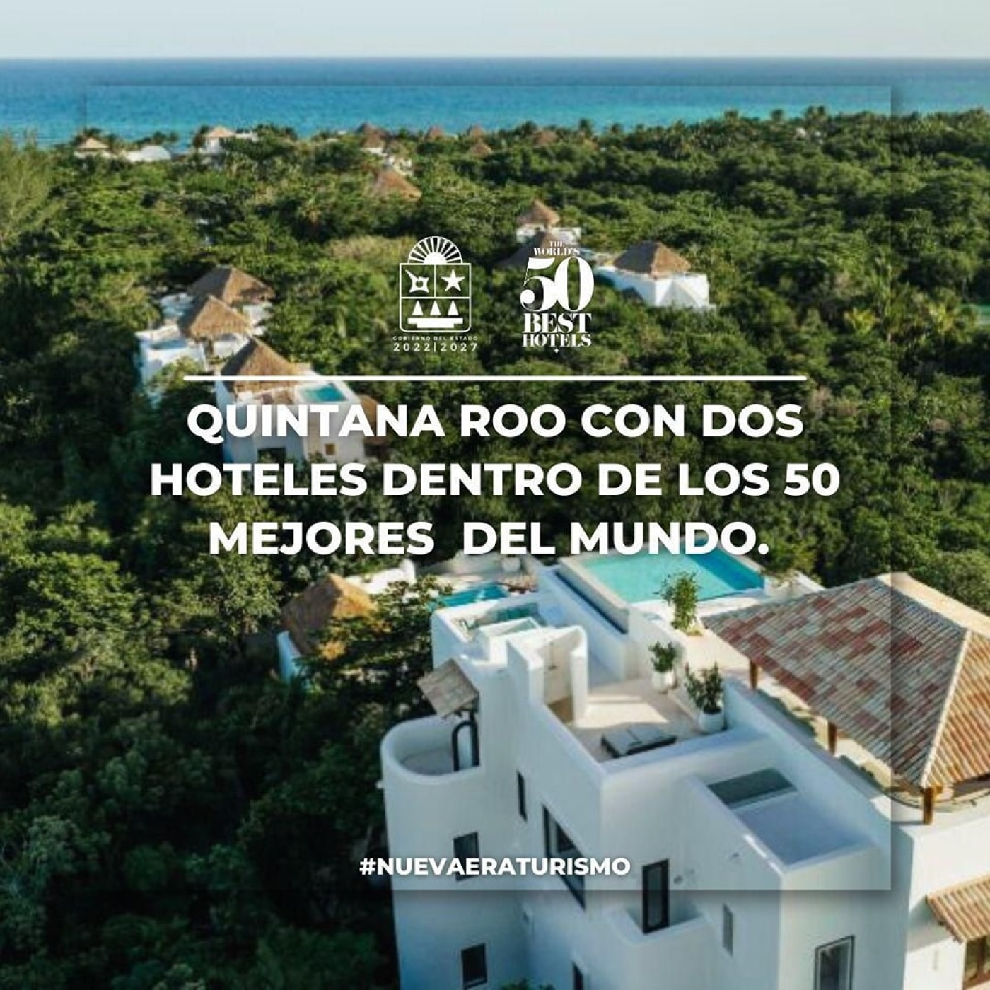 Quintana Roo con dos hoteles dentro de los 50 mejores del mundo: Mara Lezama