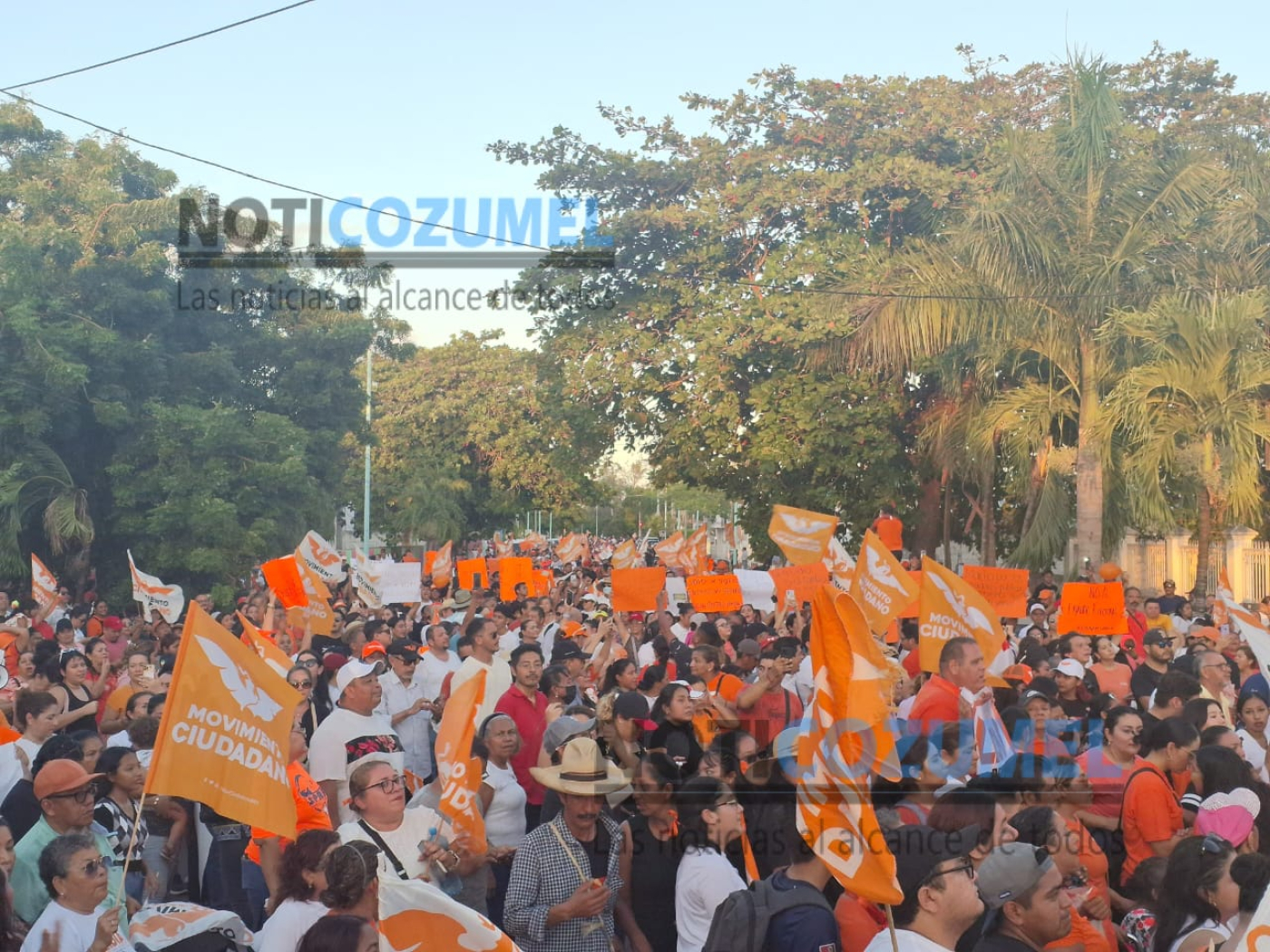 Movilización ciudadana en Chetumal a favor de Lidia Rojas Fabro, acusan fraude electoral