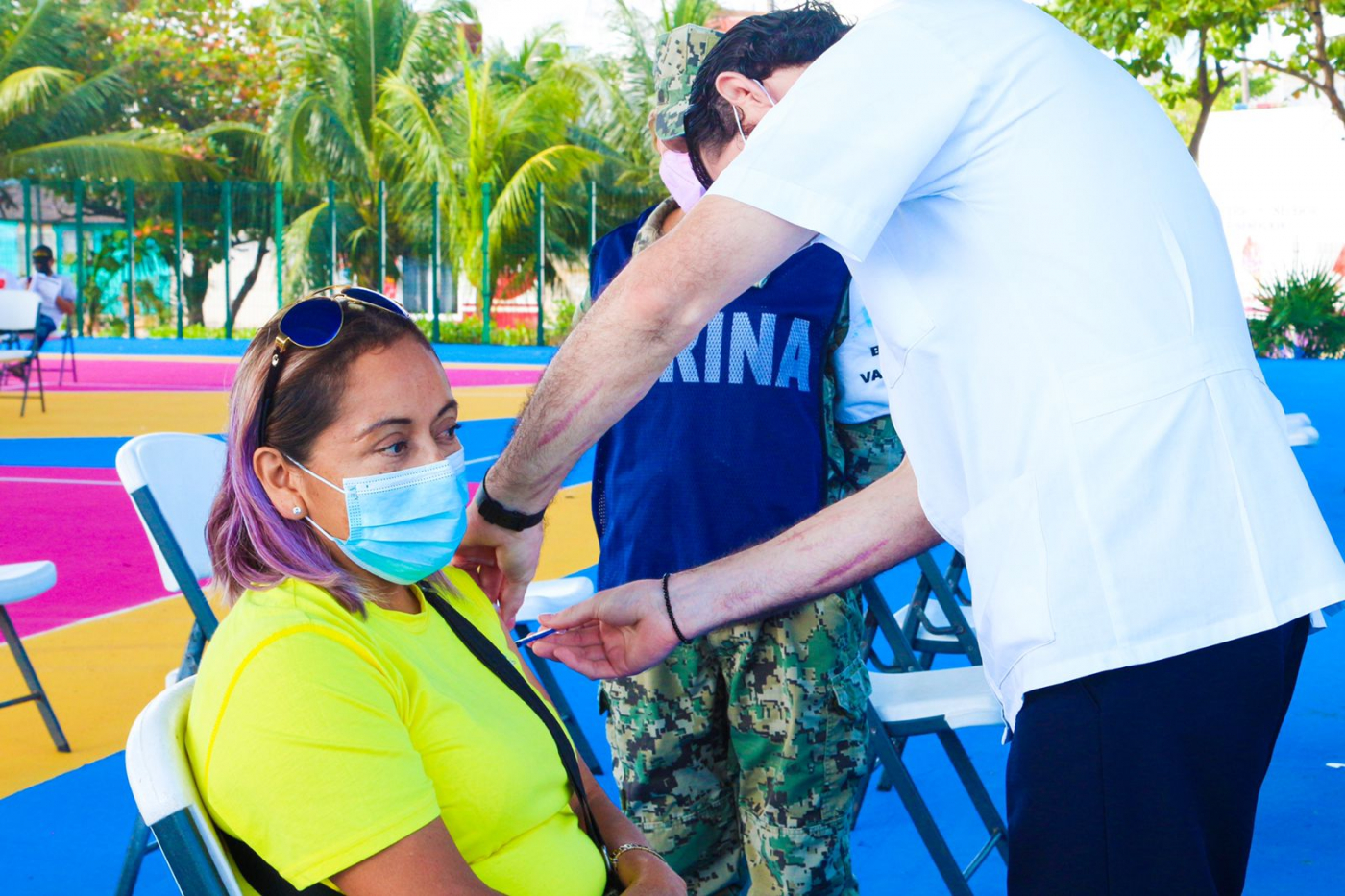 Arrancó en Isla Mujeres semana de vacunación contra el Covid-19