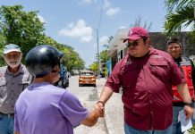 Chacón encabeza jornada ‘Juntos Limpiamos Cozumel’ en Miraflores